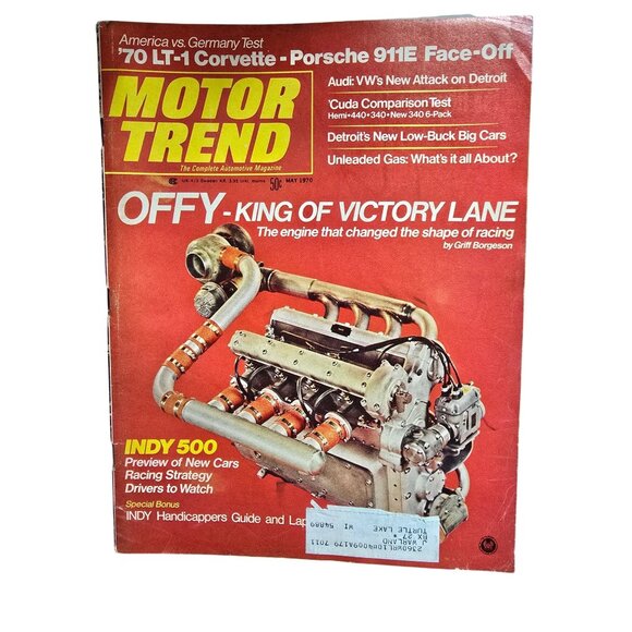 Motor Trend Other - Vintage Motor Trend Magazine May 1970 Automotive Collectors Edition